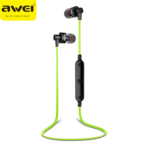 AWEI A990BL Wireless bluetooth earphone Bluetooth Headset Sport earbud handsfree with microphone for mobile phone iphone samsung