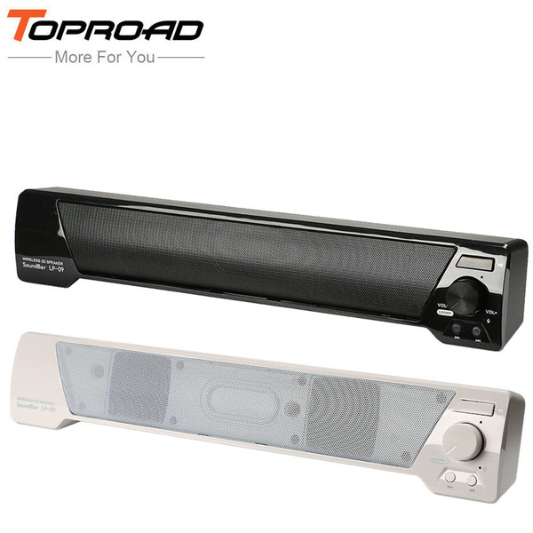 TOPROAD Wireless Altavoz Bluetooth Speaker 3D Soundbar HIFI Subwoofer Boombox Stereo Hands-free FM TF Speakers for Phones TV PC