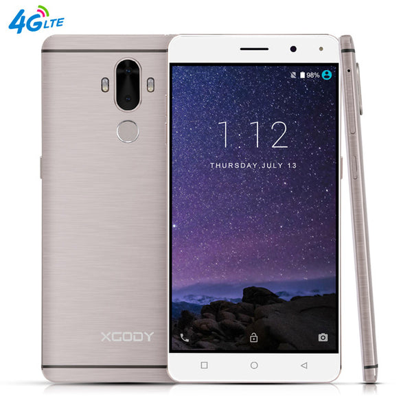 XGODY Y19 6.0 Inch Smartphone Android 7.0 4G LTE Fingerprint 2+16GB Quad Core 2900mAh 13MP GPS WiFi Dual SIM Cell Phones Celular