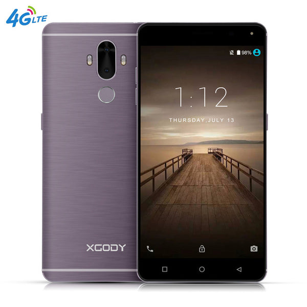 XGODY Y19 6.0 Inch Smartphone Android 7.0 4G LTE Fingerprint 2+16GB Quad Core 2900mAh 13MP GPS WiFi Dual SIM Cell Phones Celular