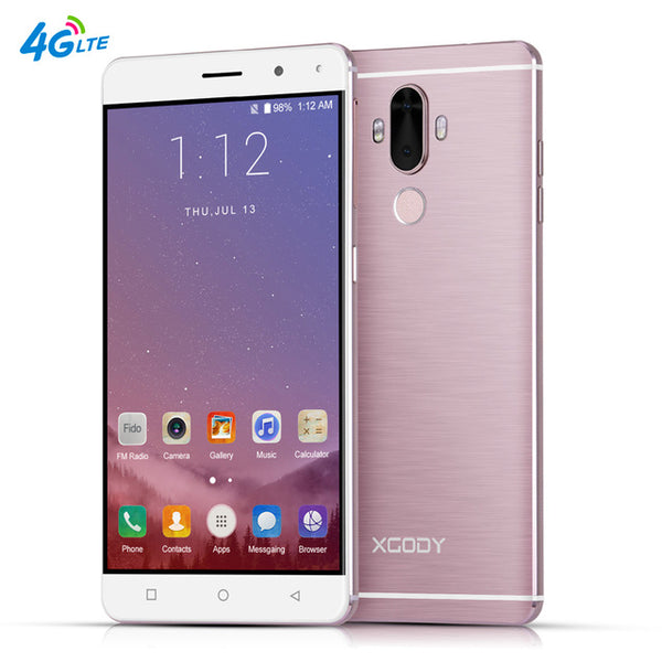 XGODY Y19 6.0 Inch Smartphone Android 7.0 4G LTE Fingerprint 2+16GB Quad Core 2900mAh 13MP GPS WiFi Dual SIM Cell Phones Celular