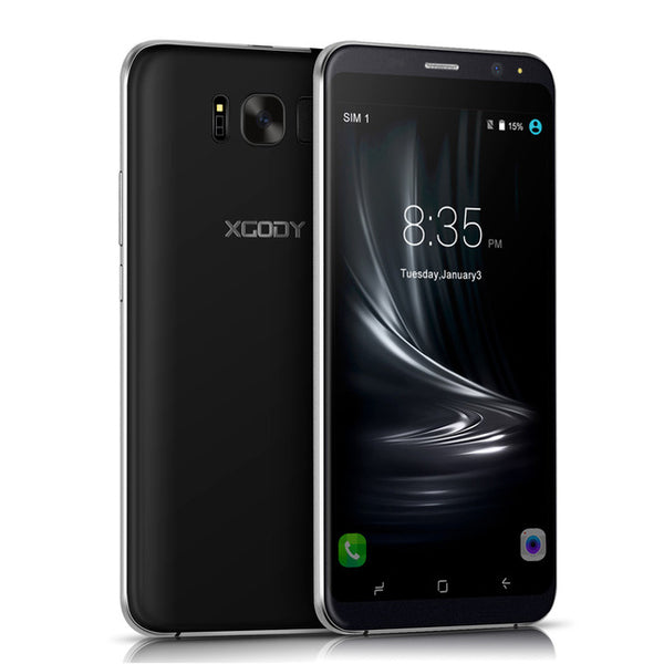 XGODY D19 3G Smartphone Android 5.1 5.5 Inch Quad Core 1GB RAM 8GB ROM 5MP Dual SIM Unlocked Cell Phones GPS WiFi Telefon