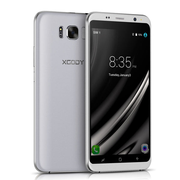 XGODY D19 3G Smartphone Android 5.1 5.5 Inch Quad Core 1GB RAM 8GB ROM 5MP Dual SIM Unlocked Cell Phones GPS WiFi Telefon