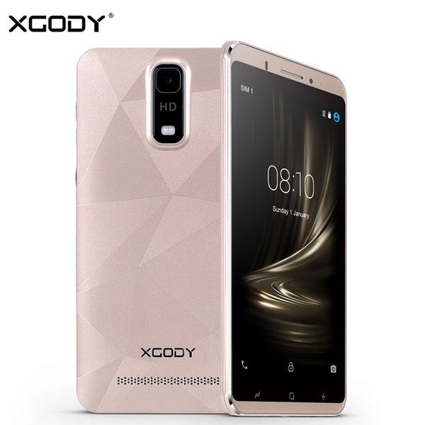 XGODY Y18 3G Smartphone 6 inch MTK6580 Quad Core 1GB RAM 16GB ROM 8MP 6.0 Inch Android 5.1 Dual SIM Unlocked Cell Phones Telefon