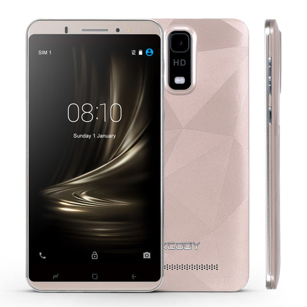 XGODY Y18 3G Smartphone 6 inch MTK6580 Quad Core 1GB RAM 16GB ROM 8MP 6.0 Inch Android 5.1 Dual SIM Unlocked Cell Phones Telefon