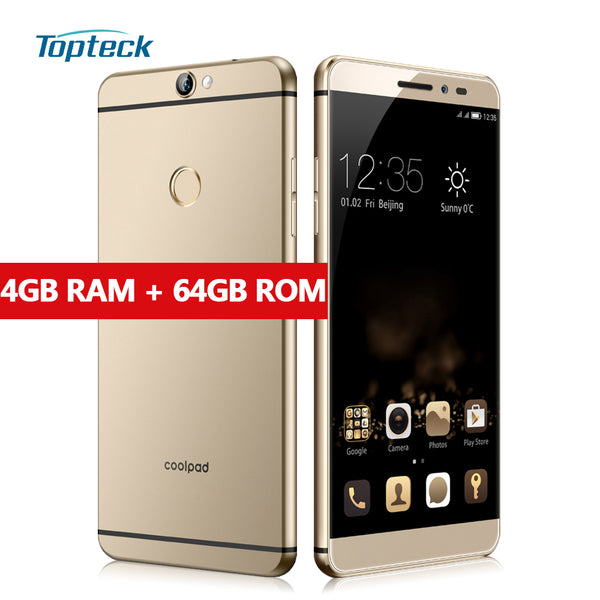 Coolpad Max (A8) Qualcomm Snapdragon 617 Octa Core 4G 5.5" 1920*1080 Smartphone 4GB+64GB 13MP Cellphone Fingerprint Mobile Phone