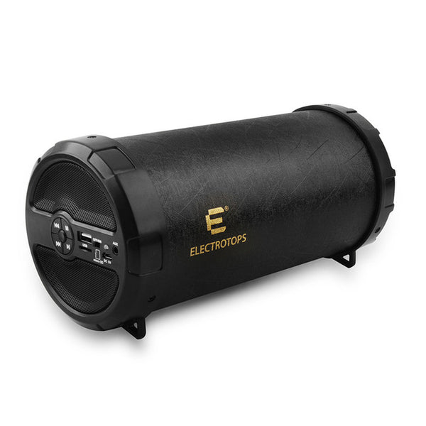 89mm Portable Big Bass PU leather Bluetooth Outdoor speaker Column Boom Box Loudspeaker Support FM SD card Subwoofer with strap