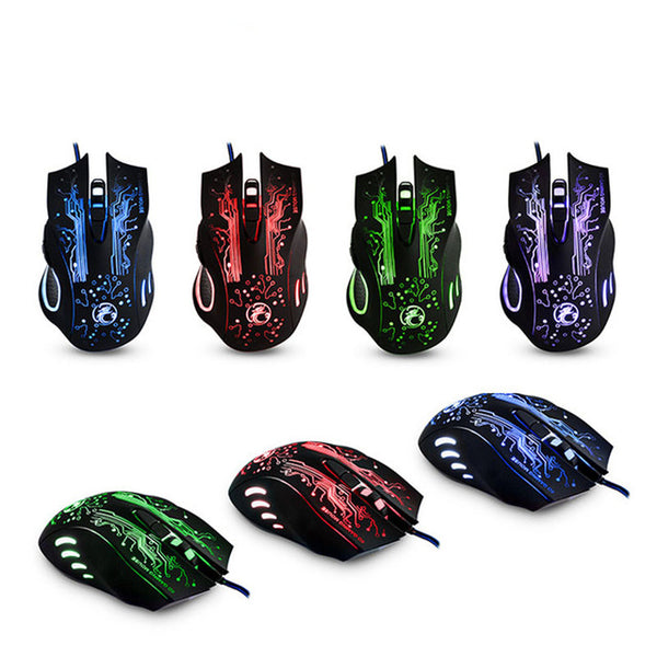 2400 DPI LED Optical 6D USB Wired Gaming Game Mouse For PC Laptop Game