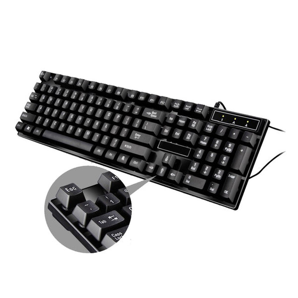 Q17 Waterproof USB Wired Gaming Keyboard Metal Base Mechanical Handfeel