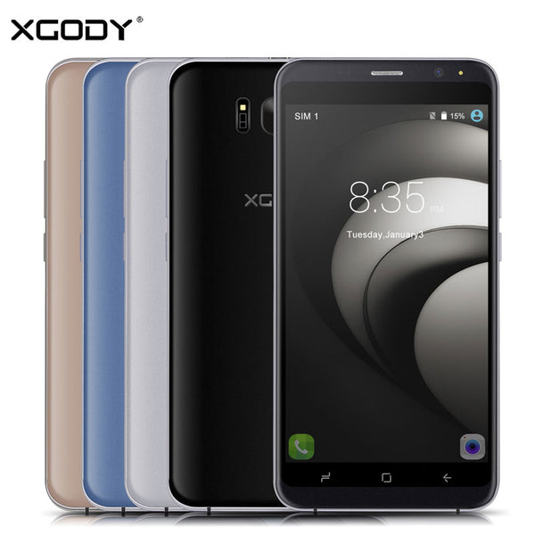 XGODY D19 Smartphone 5.5 Inch 1GB RAM 8GB ROM Quad Core Android 5.1 WiFi Dual SIM Telefone Celulars WCDMA 3G Cheap Cell Phones