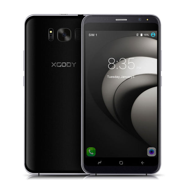 XGODY D19 Smartphone 5.5 Inch 1GB RAM 8GB ROM Quad Core Android 5.1 WiFi Dual SIM Telefone Celulars WCDMA 3G Cheap Cell Phones