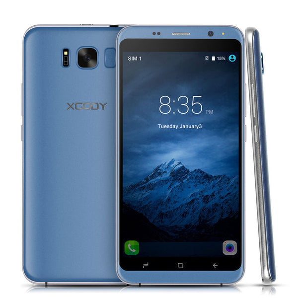 XGODY D19 Smartphone 5.5 Inch 1GB RAM 8GB ROM Quad Core Android 5.1 WiFi Dual SIM Telefone Celulars WCDMA 3G Cheap Cell Phones