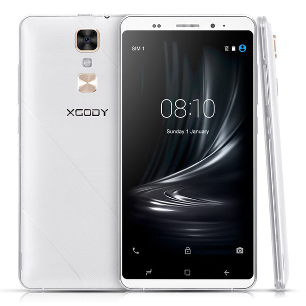 Ship From Spain XGODY D17 Smartphone Android 5.1 5.5 Inch 1GB RAM 16GB ROM Quad Core 8MP GPS Dual Sim 3G Unlocked Cell Phones